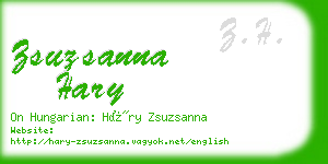 zsuzsanna hary business card